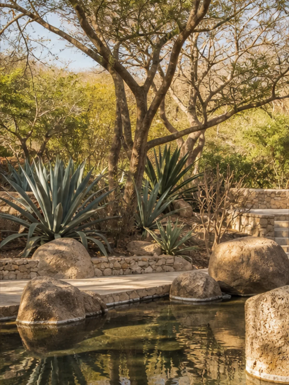 Native dry garden on Costa Rica's Guanacaste coast